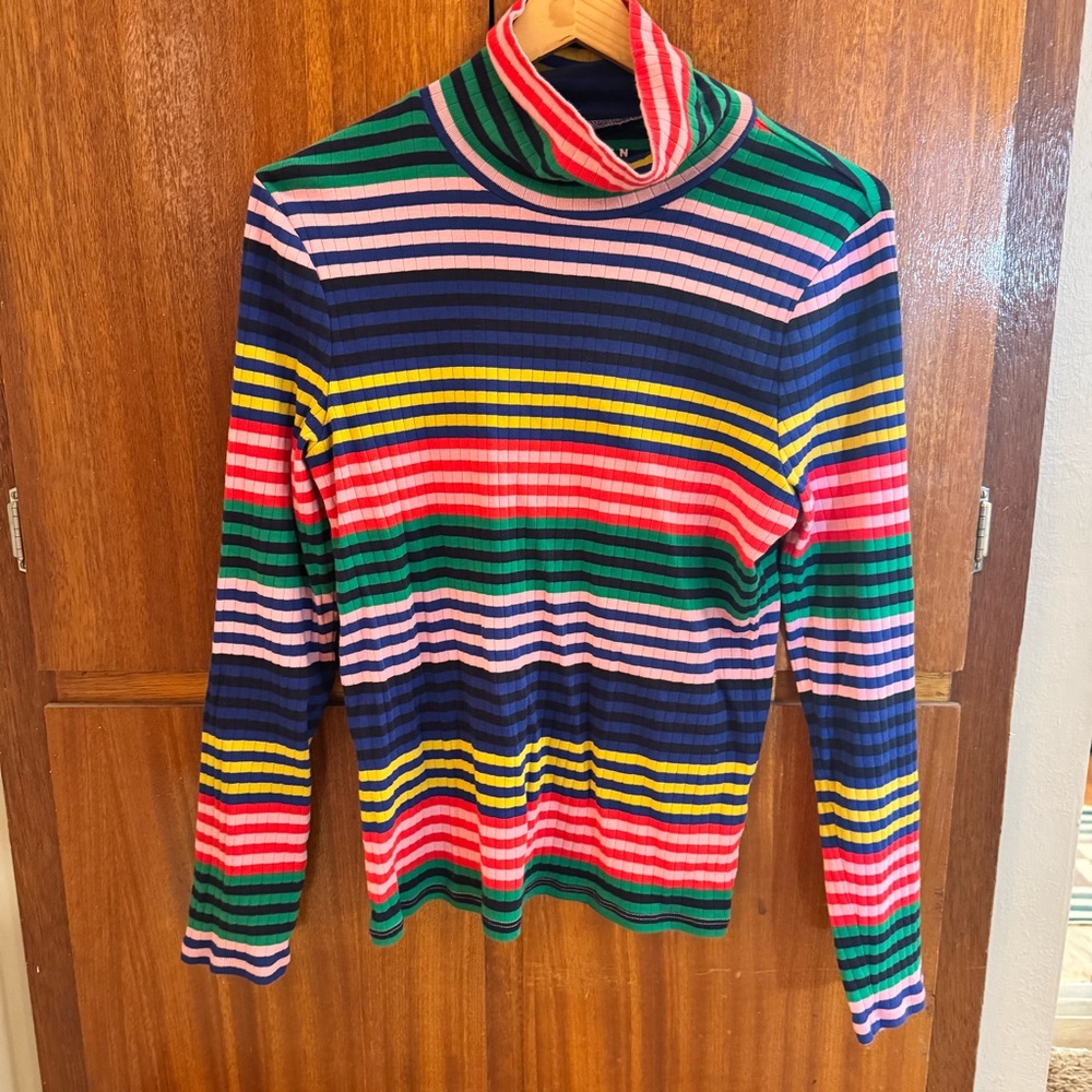 Boden Anna Ribbed Roll Neck Top